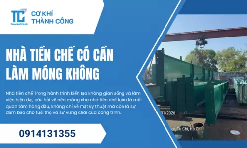 Nhà tiền chế có cần làm móng không