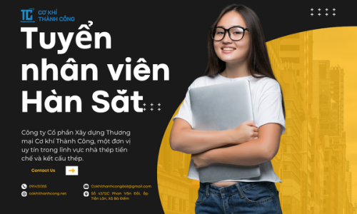 Tuyển dụng nhân viên hàn sắt